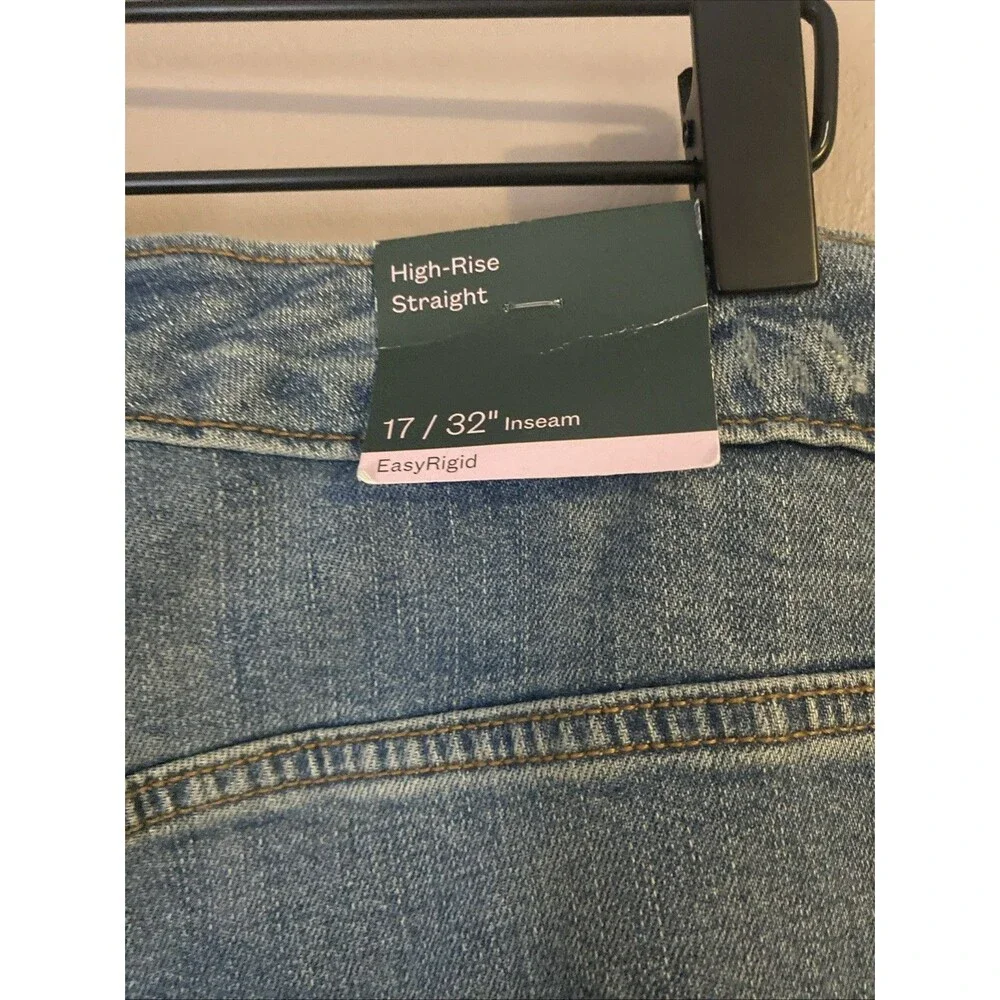 Women's High-Rise Straight Jeans - Wild Fable - Size 17 Medium Wash NWT